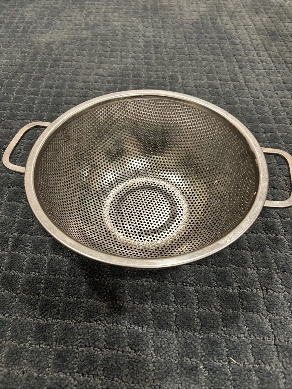 Stainless Steel Mesh Colander with Handles - Silver